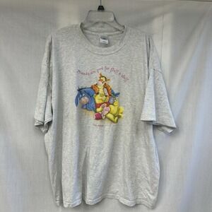 VTG XXL Winnie The Pooh 'Friends Are Good For Fluff & Stuff' Tshirt Smokey Mount